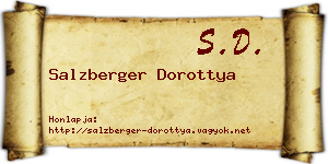 Salzberger Dorottya névjegykártya